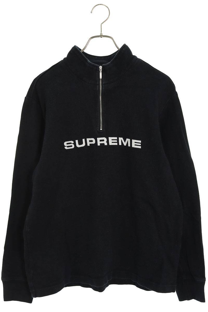 シュプリーム SUPREME 16AW Jacquard Athletic Half Zip サイズ:M ジャガード アスレチック ハーフジップスウェット 中古 BS99