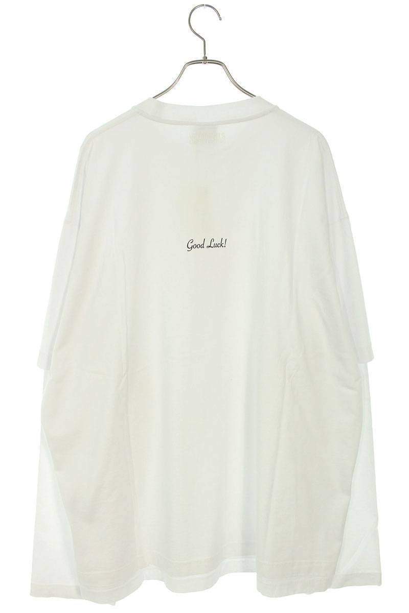 ヴェトモン VETEMENTS 23AW UE54LS120W WHITE サイズ:S レイヤード長袖カットソー 新古品 SB01_画像2