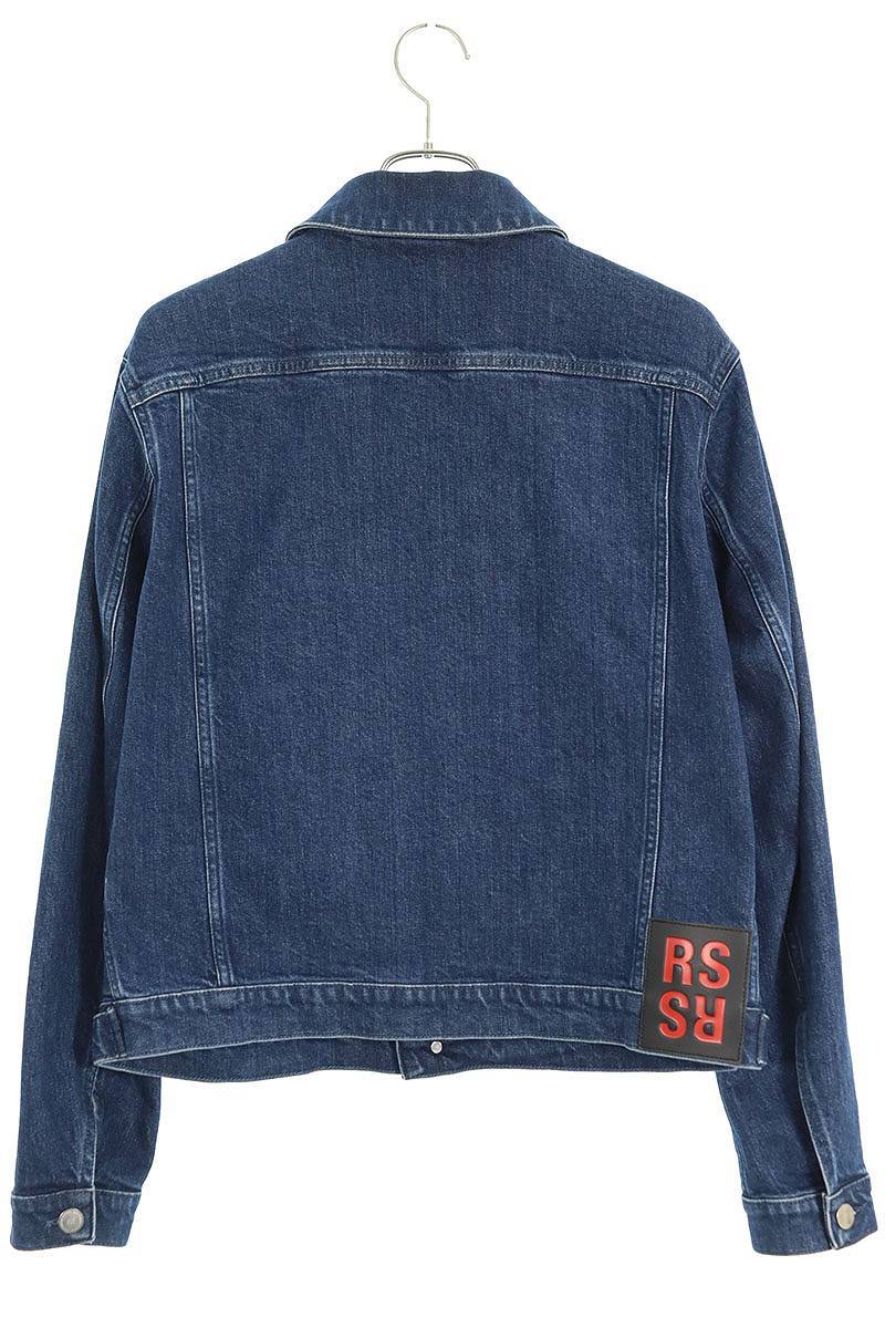  Raf Simons RAF SIMONS 20SS 201-720 размер :S RS patch тонкий Fit Denim жакет б/у BS99