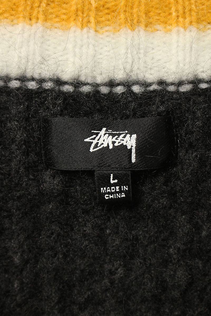 ステューシー STUSSY サイズ:L モヘア混Vネックニット 中古 FK04_画像3