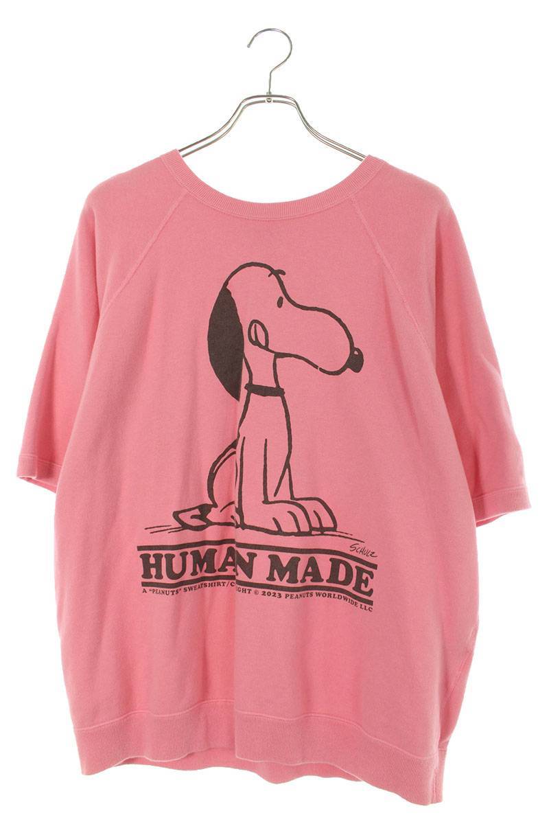 ヒューマンメイド HUMAN MADE サイズ:XL ピーナッツスウェットTシャツ 中古 FK04