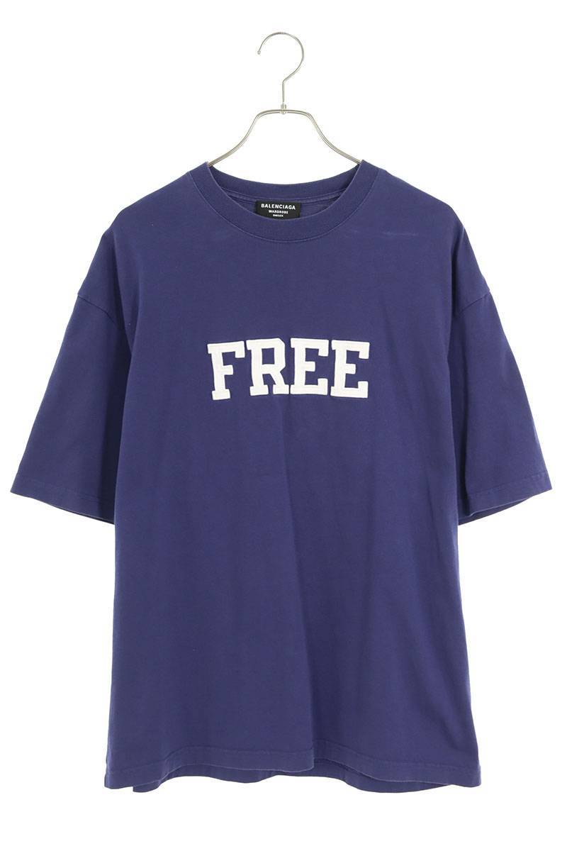 バレンシアガ BALENCIAGA 612966 TKVD3 サイズ:S FREEパッチオーバーサイズTシャツ 中古 OM10