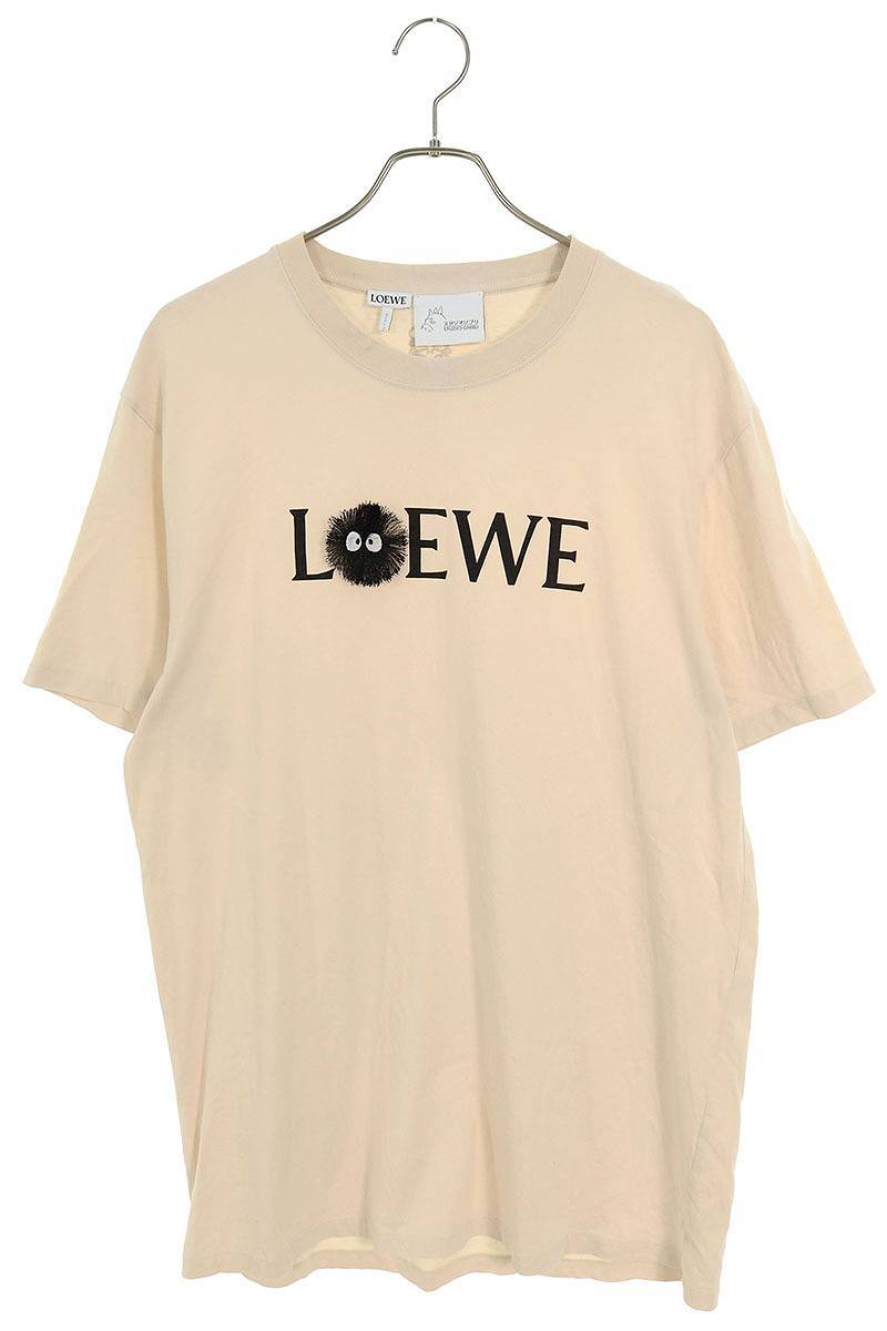 ロエベ LOEWE 21SS H848341X01 サイズ:M まっくろくろすけジブリロゴプリントTシャツ 中古 OM10_画像1