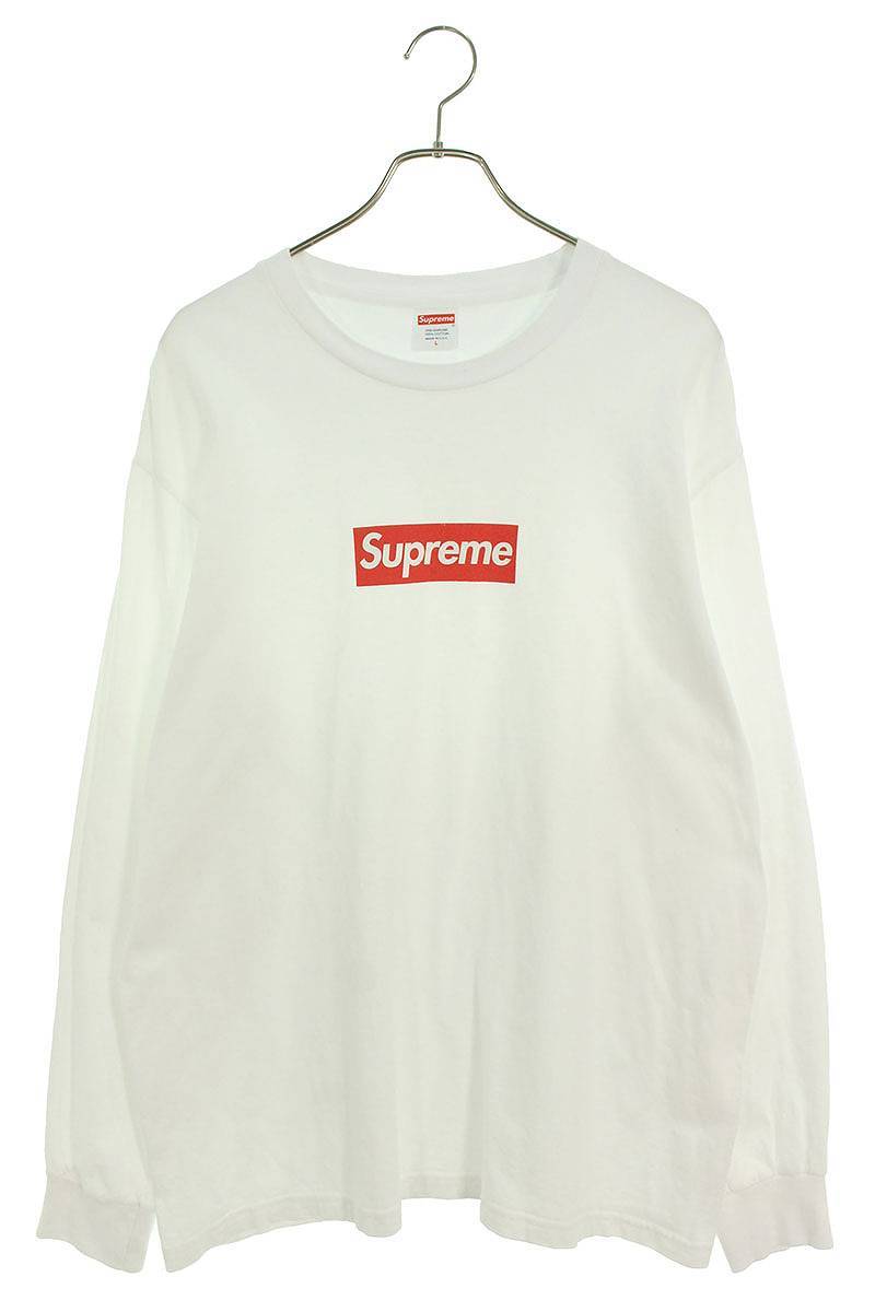 シュプリーム SUPREME 20AW Box Logo L/S Tee サイズ:L ボックスロゴ長袖カットソー 中古 SB01