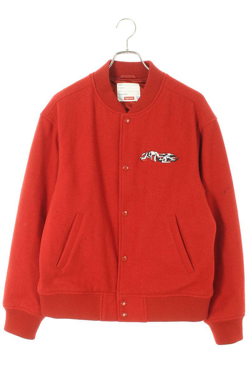 シュプリーム SUPREME 19AW Delta Logo Varsity Jacket サイズ:M デルタロゴバーシティーブルゾン 中古 FK04