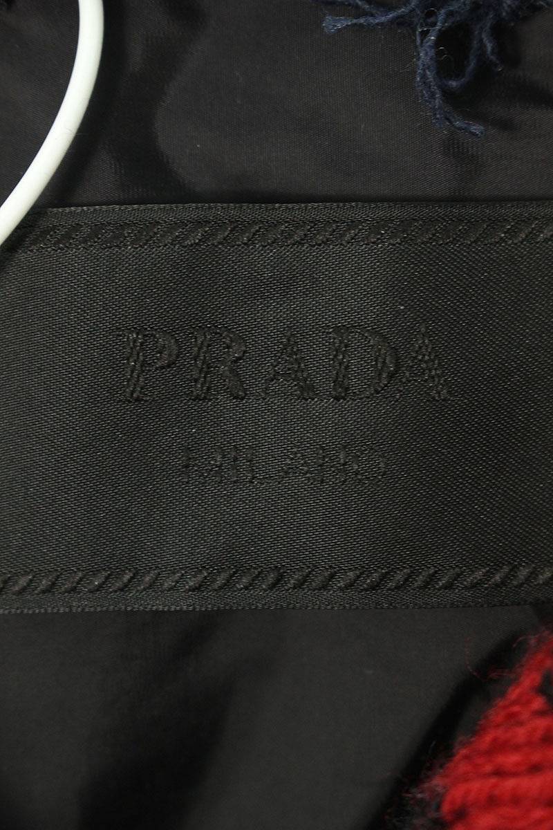 プラダ PRADA SGB896 サイズ:XL RE NYLONニット切替オーバーサイズ中綿コート 中古 SB01_画像3