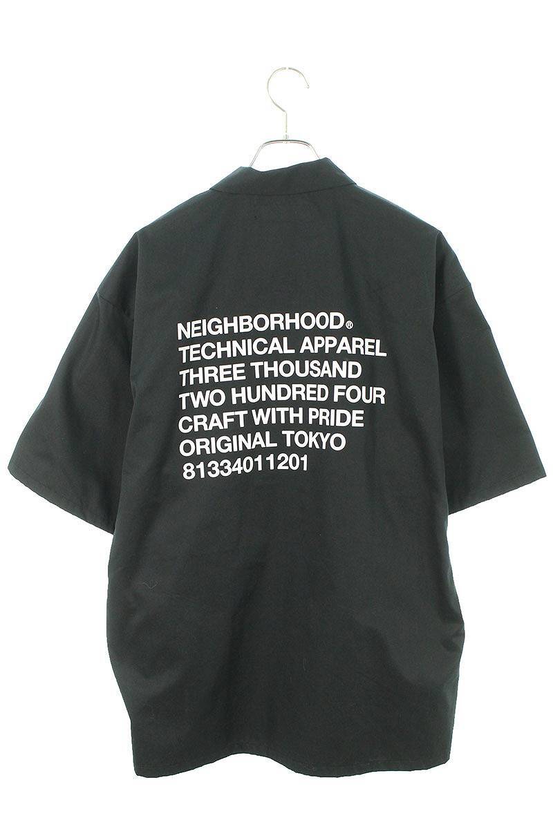 ネイバーフッド NEIGHBORHOOD 221TSNH-SHM02 サイズ:L プリントクラシックワーク半袖シャツ 中古 BS99_画像2