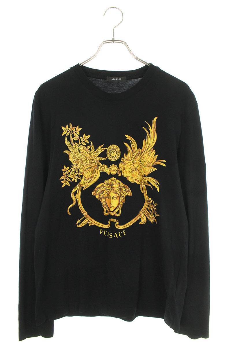 ヴェルサーチェ Versace A02131 サイズ:M メデューサプリントTシャツ 中古 BS99_画像1