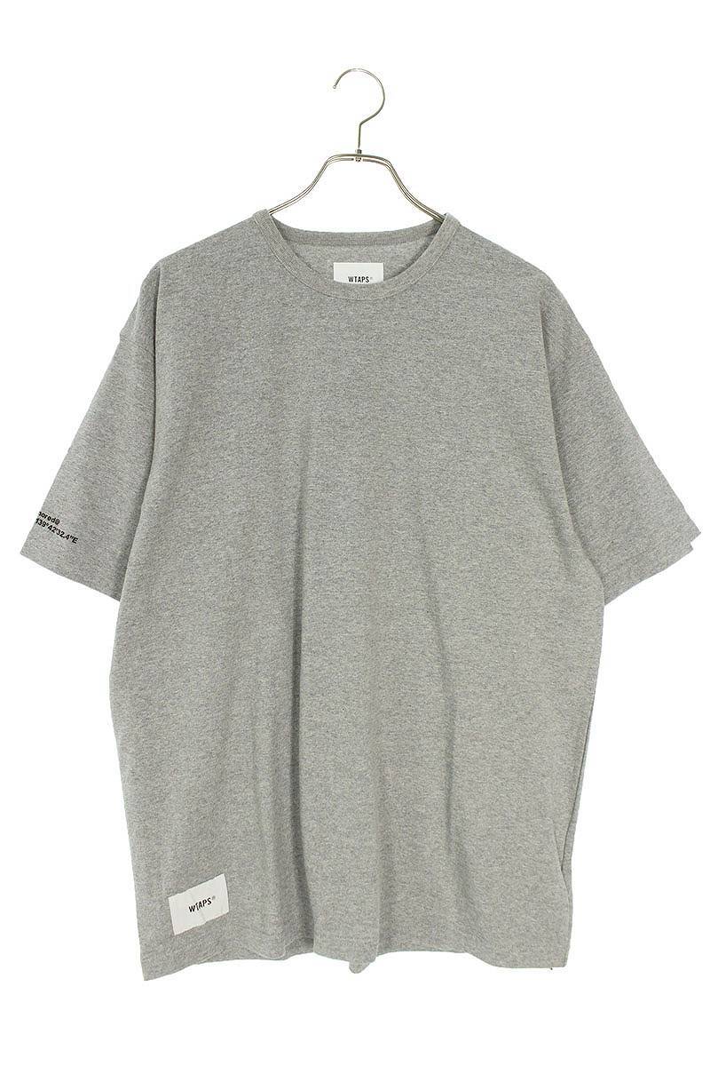 ダブルタップス WTAPS 21SS 211ATDT-CSM13 サイズ:3 ロゴパッチTシャツ 中古 BS99_画像1