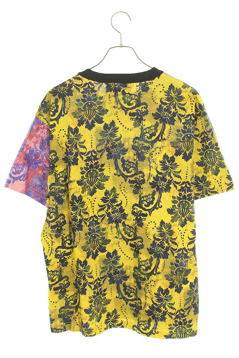 ヴェルサーチェジーンズ VERSACE JEANS 73GAH6R2 サイズ:L フローラル総柄Tシャツ 中古 BS99_画像2