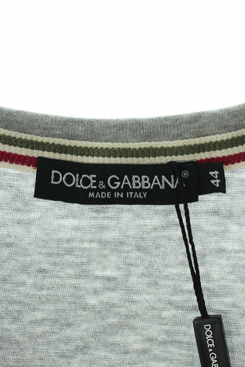 ドルチェアンドガッバーナ DOLCE & GABBANA G8O76G サイズ:44 VネックTシャツ 中古 BS99_画像3