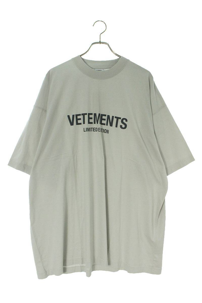 ヴェトモン VETEMENTS 23AW UE54TR170W OYSTRMUSHROOM サイズ:M リミテッドエディションロゴTシャツ 新古品 OM10_画像1