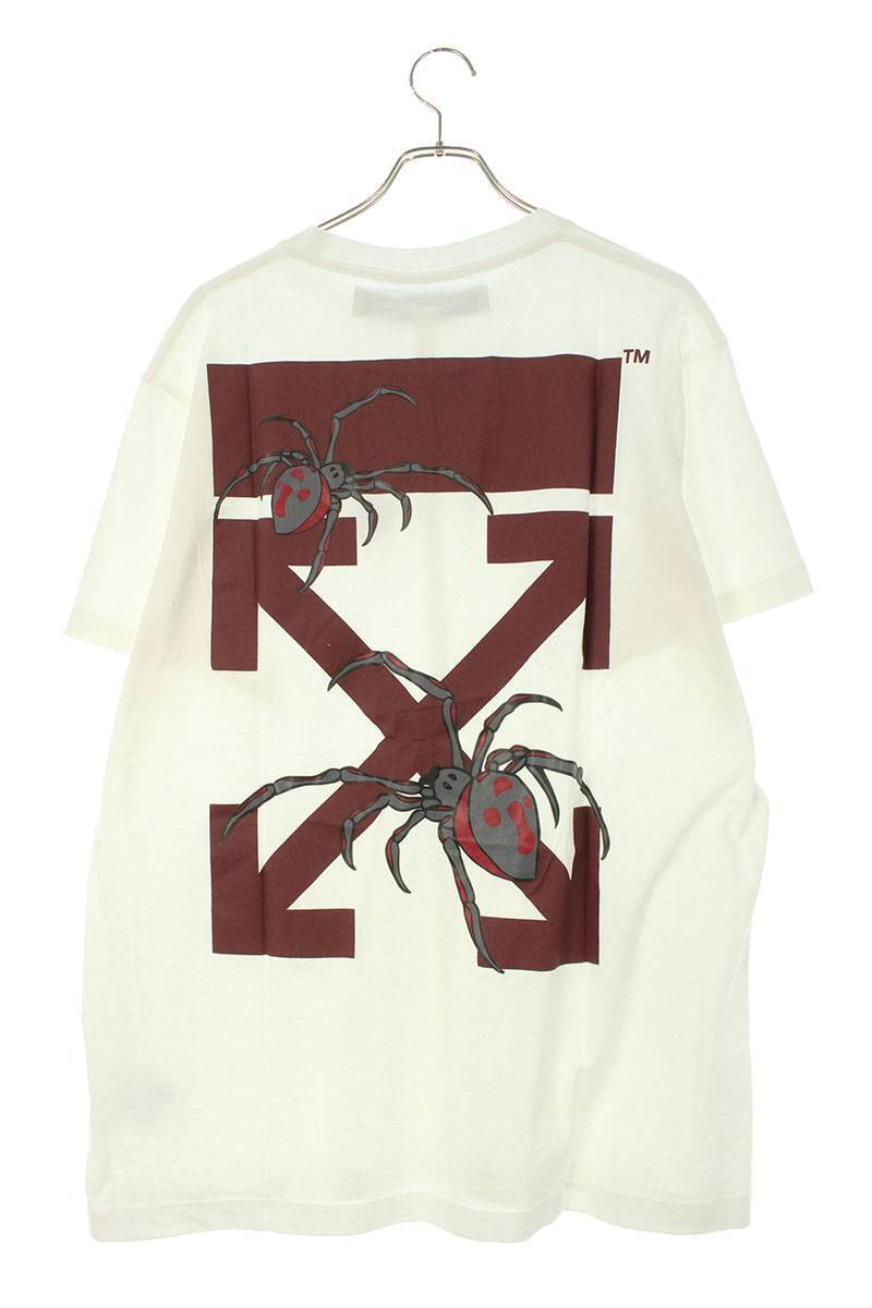 オフホワイト OFF-WHITE 20SS OMAA038S20185001 サイズ:XS スパイダーアロープリントTシャツ 中古 OM10_画像2