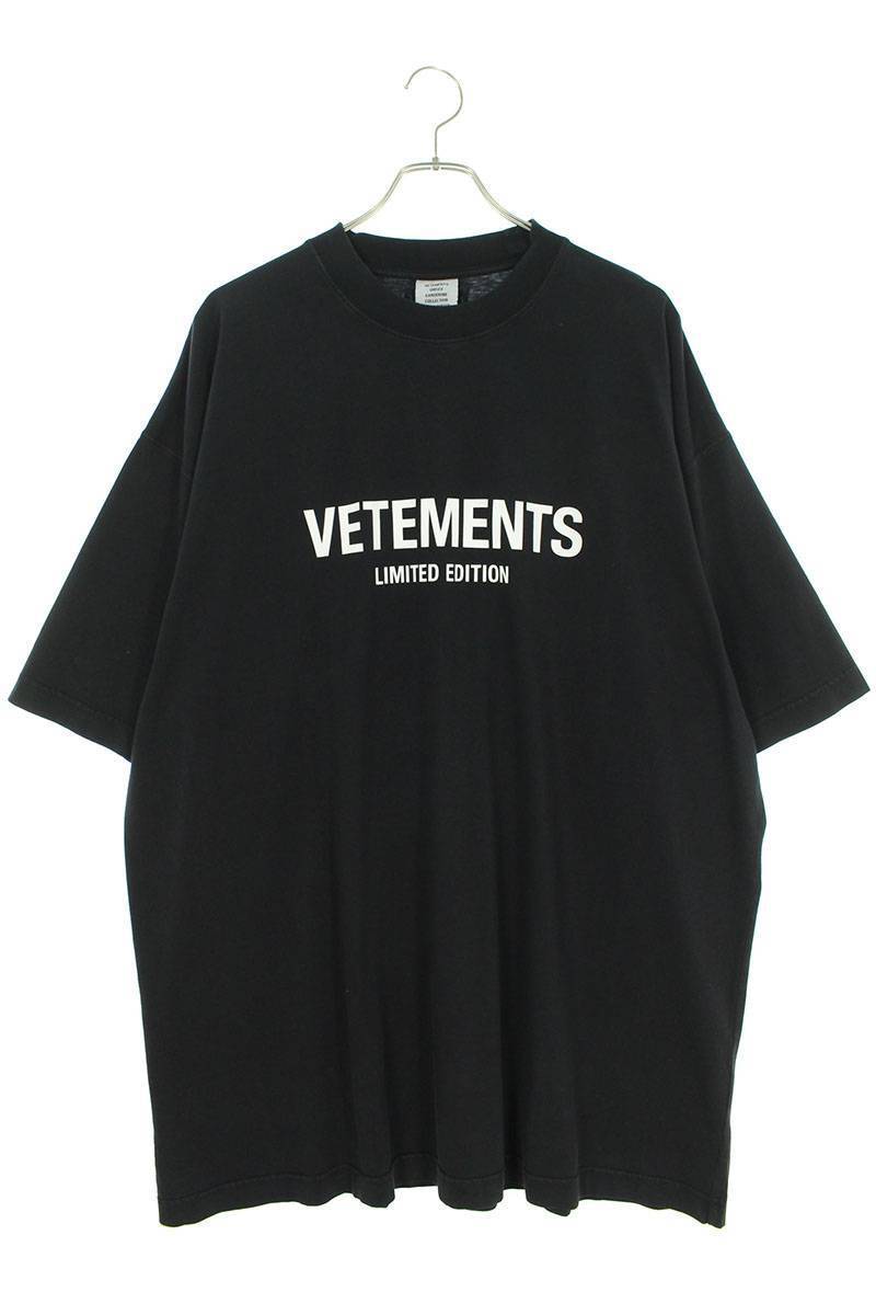 ヴェトモン VETEMENTS 23AW UE54TR170B サイズ:XS ロゴプリントTシャツ 新古品 OM10_画像1