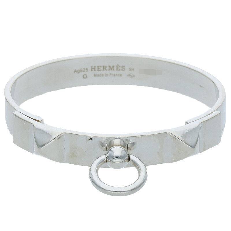 エルメス HERMES Collier de Chien サイズ:SH コリエドシアンPMシルバーバングルブレスレット 中古 SS13