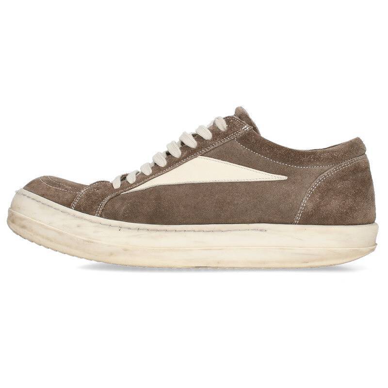 リックオウエンス Rick Owens VINTAGE SNEAKS サイズ:41 スウェードヴィンテージローカットスニーカー 中古 SB01_画像1