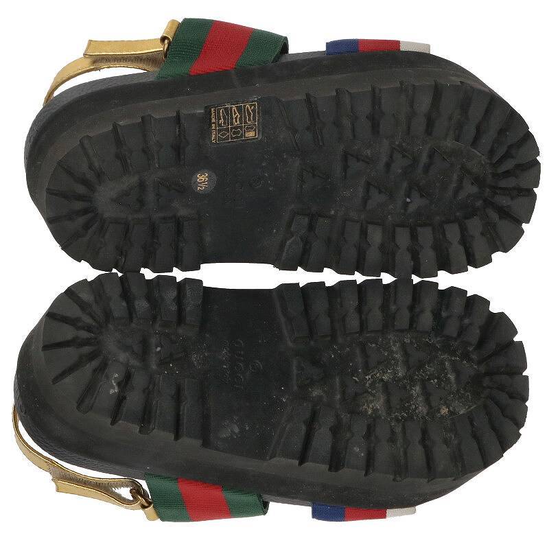 グッチ GUCCI 454652 サイズ:36.5 シェリーラインサンダル 中古 BS99_画像3