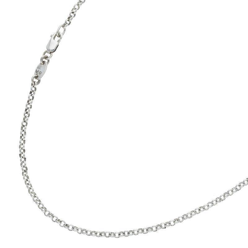 クロムハーツ Chrome Hearts NECKCHAIN R18/ロールチェーン18inch サイズ:18inch シルバーネックレス 中古 SS13