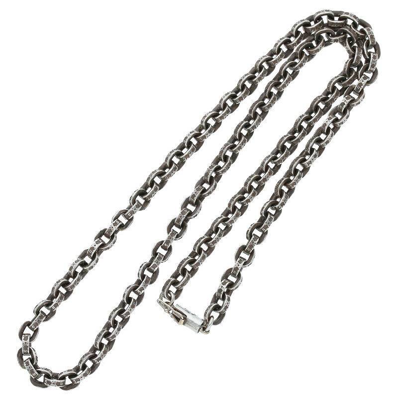 クロムハーツ Chrome Hearts PAPER CHAIN 18/ペーパーチェーン18inch サイズ:18inch シルバーネックレス 中古 SJ02_画像2