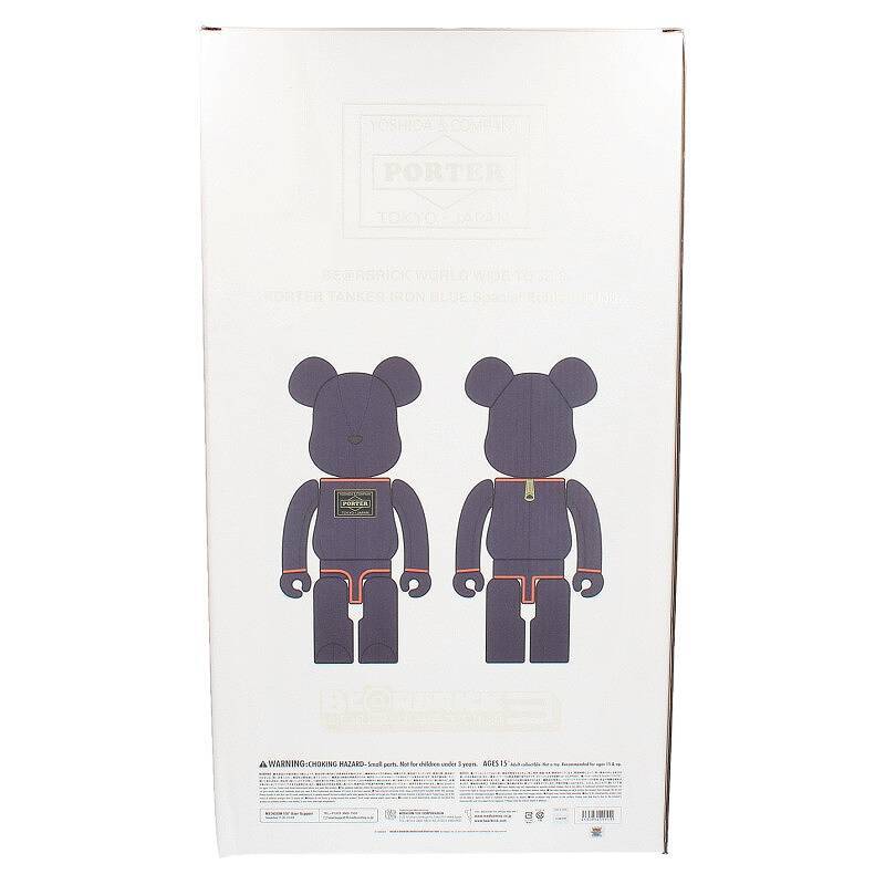  Bearbrick Porter BE@RBRICK PORTER TANKER IRON BLUE Special Edition 1000% size :1000% tongue car 1000% figure used BS99