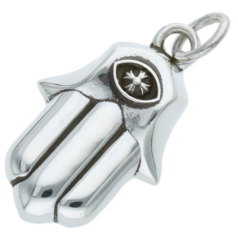 クロムハーツ Chrome Hearts HAMSA HAND/ハムサハンド シルバーチャームネックレストップ 中古 SS07