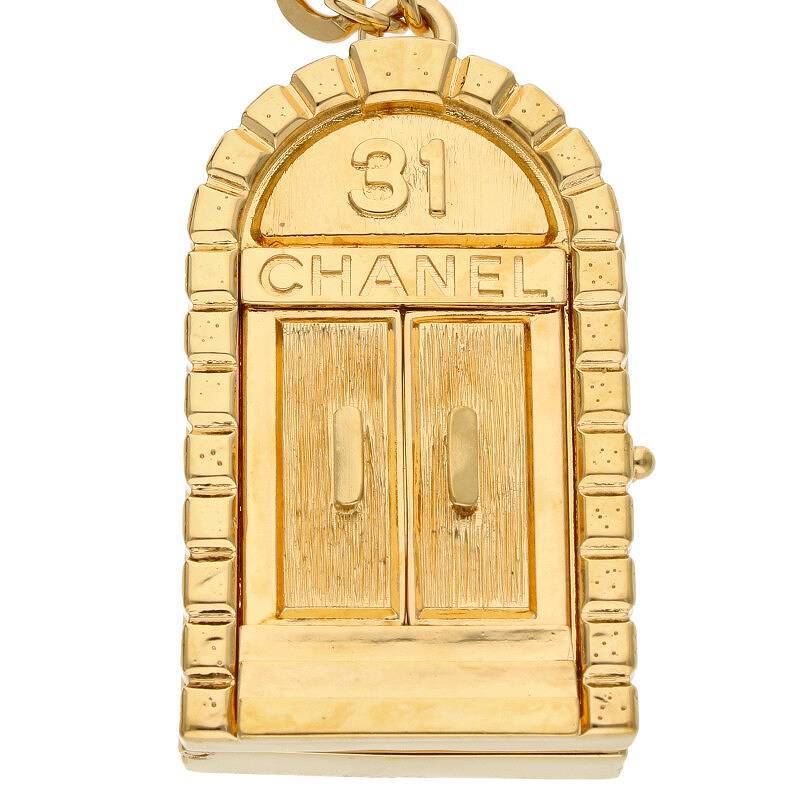  Chanel CHANEL дверь узор здесь Mark колье верх б/у BS99