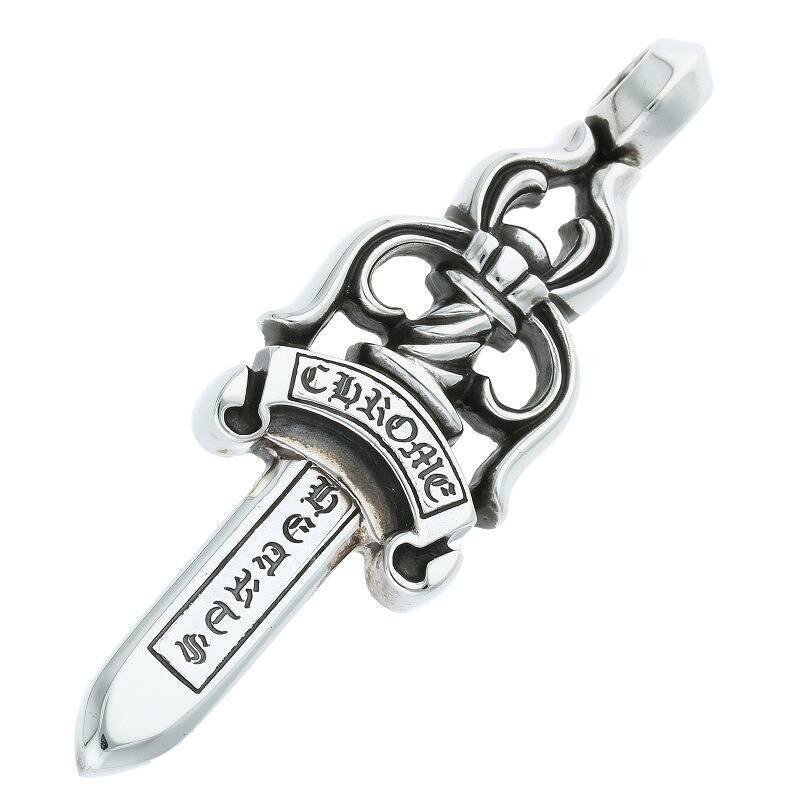 クロムハーツ Chrome Hearts LARGE DAGGER/ラージダガー サイズ:LARGE ペンダント/シルバーネックレストップ 中古 NO05