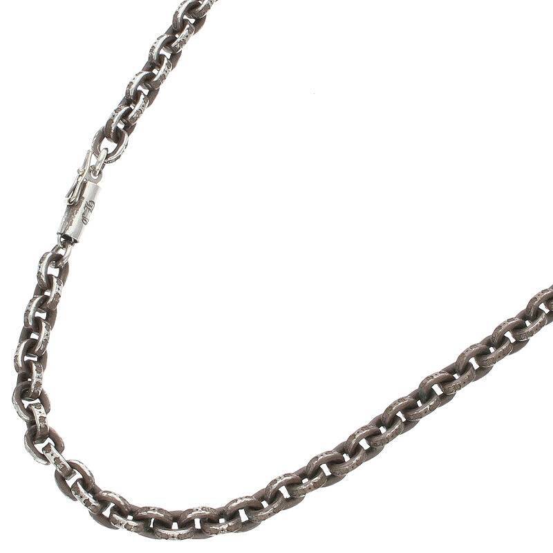 クロムハーツ Chrome Hearts PAPER CHAIN 20/ペーパーチェーン20inch サイズ:20inch シルバーネックレス 中古 OS06_画像1