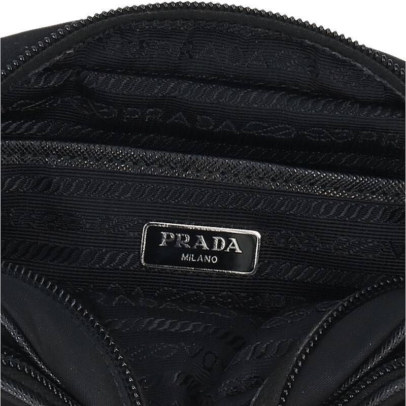 プラダ PRADA 1BH153 三角プレート ナイロンショルダーバッグ 中古 SB01_画像3