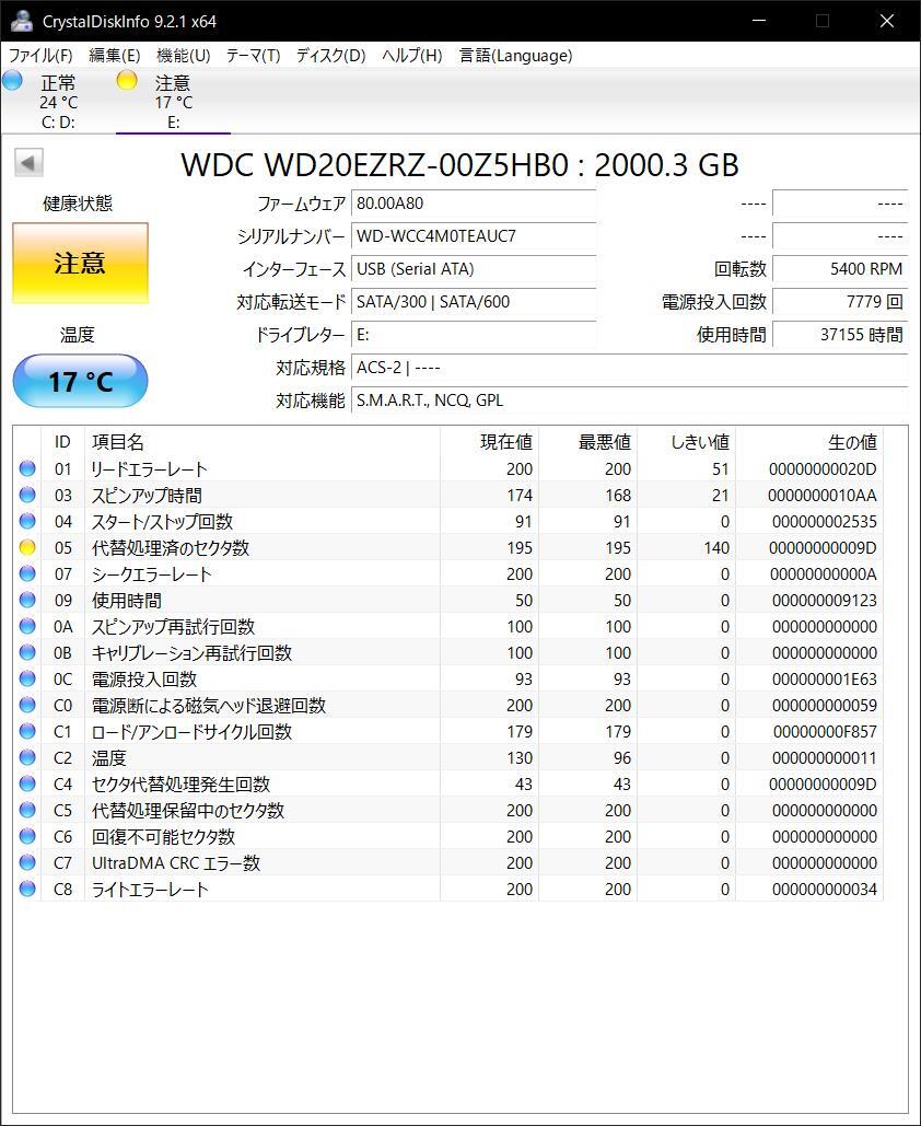 BUFFALO 2TB HDD HD-LCU3 USB3.0　バッファロー　外付けHDD_画像1