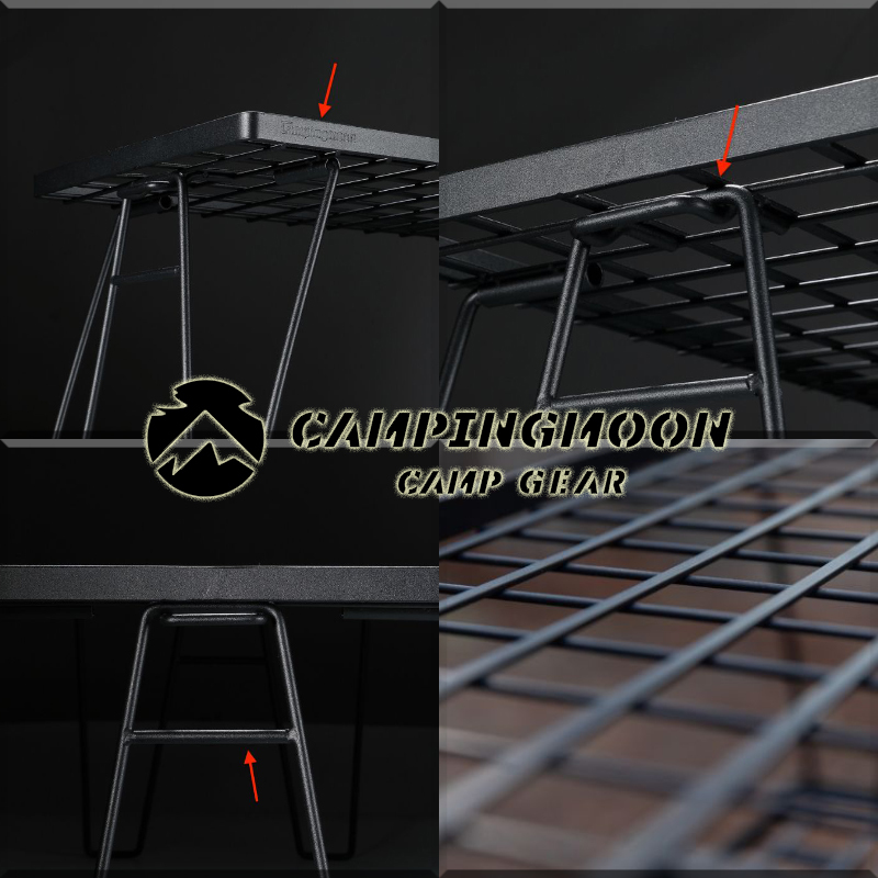 * camping moon *CAMPINGMOON* Mini maru field rack * black *MINIMAL RACK*T-229-3T* start  King field rack *4