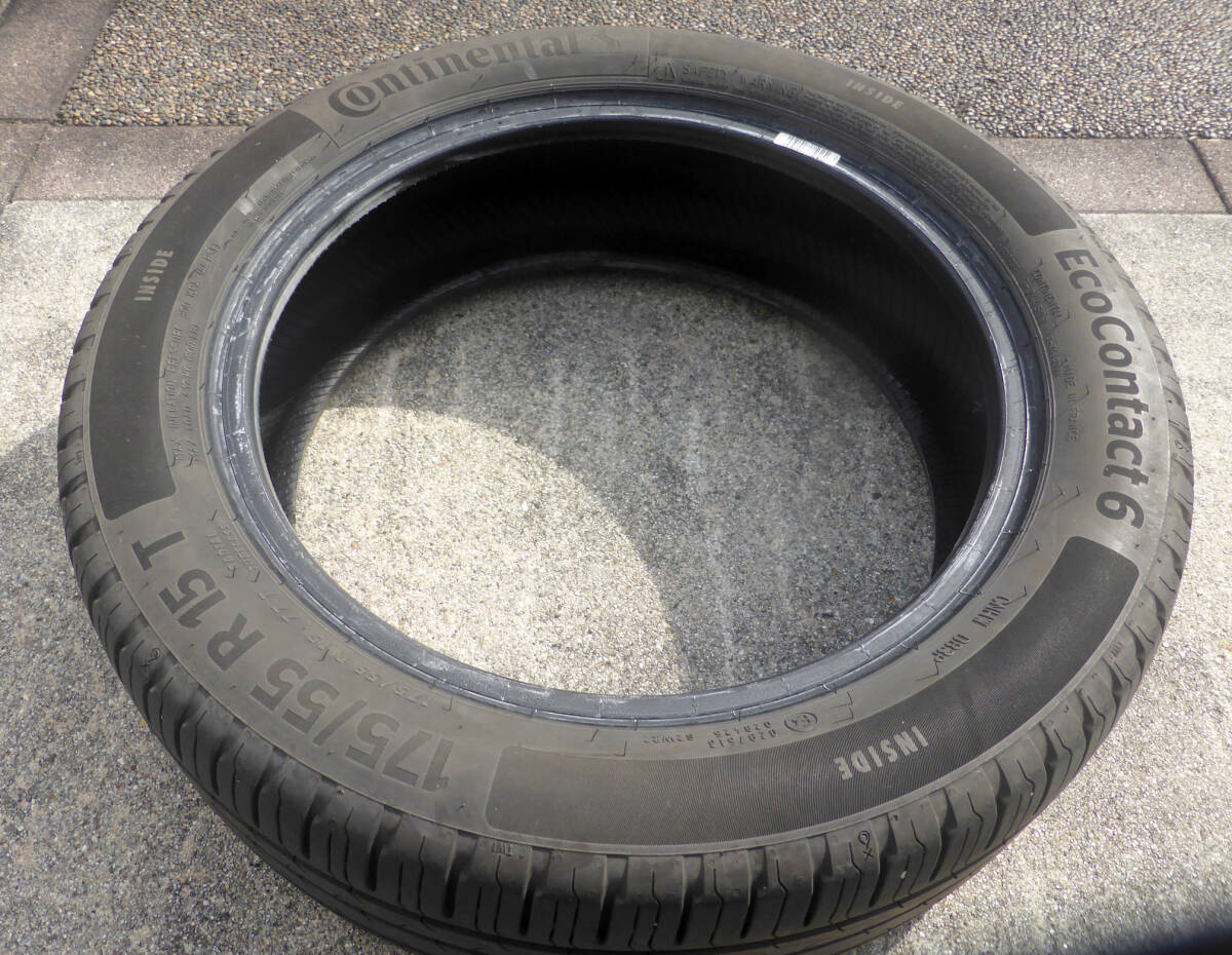 【中古】1本　CONTINENTAL Eco Contact 6 175/55R15　三菱アイ　アイミーブなど_画像3