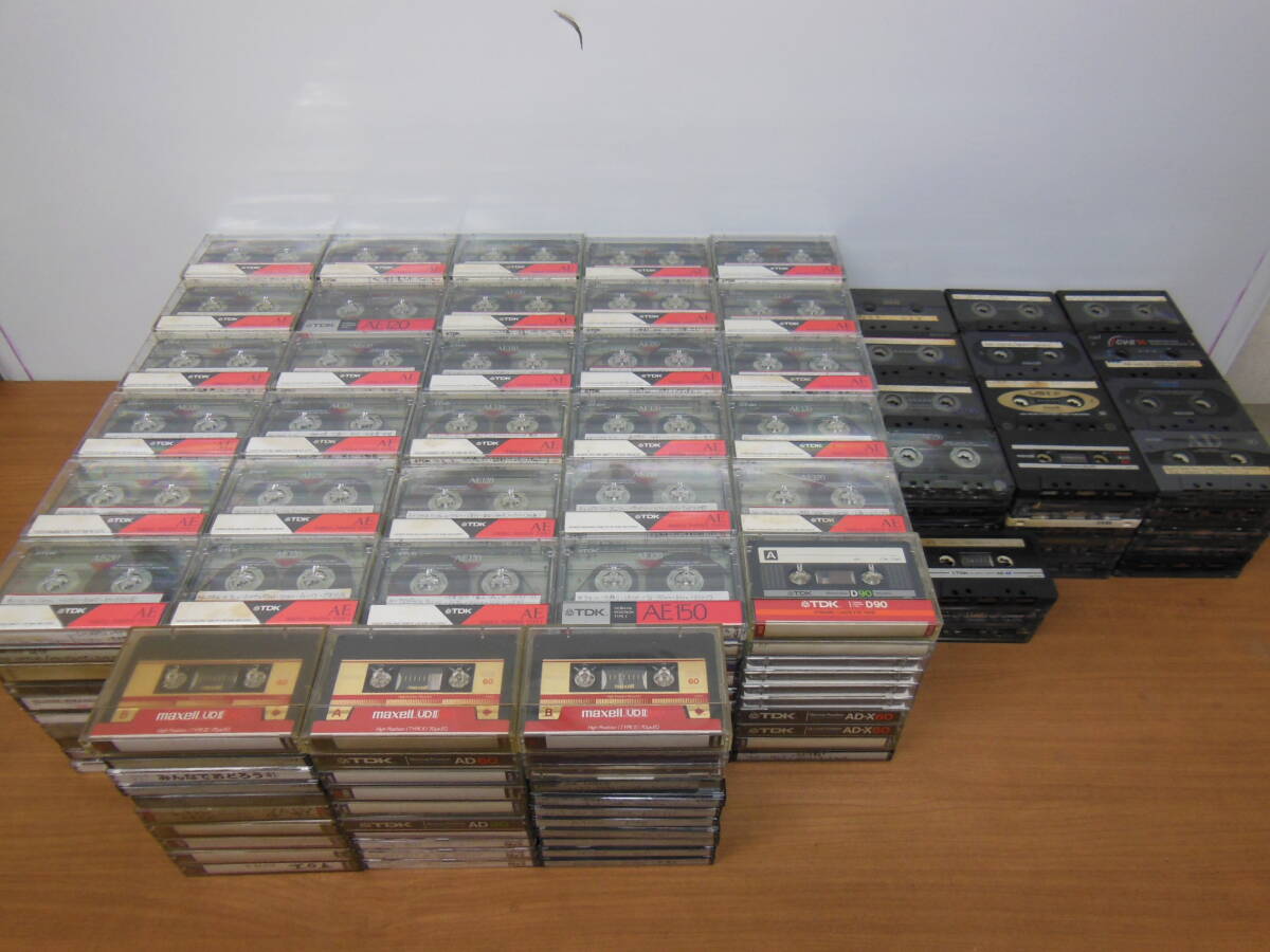 1円スタ カセットテープ 約480本 大量 まとめ売り SONY/TDK/Maxellなど ケース付多数_画像1