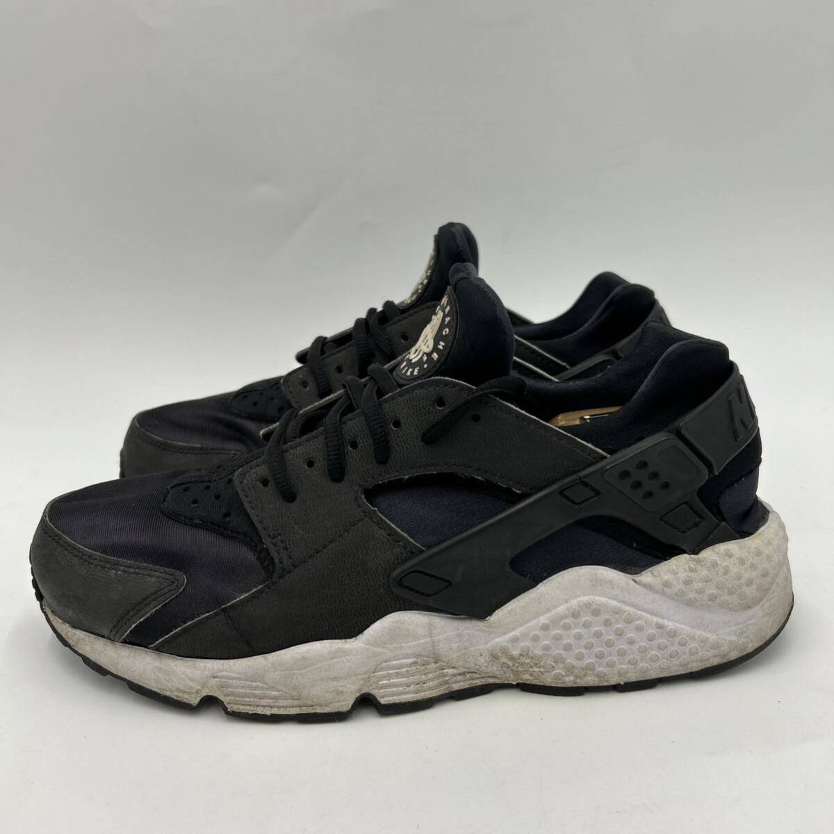 G @ 16年製 '履き心地抜群' NIKE ナイキ AIR HUARACHE RUN エアハラチ LOW CUT スニーカー 27cm メンズ 靴 シューズ 黒系 634835-006_画像3