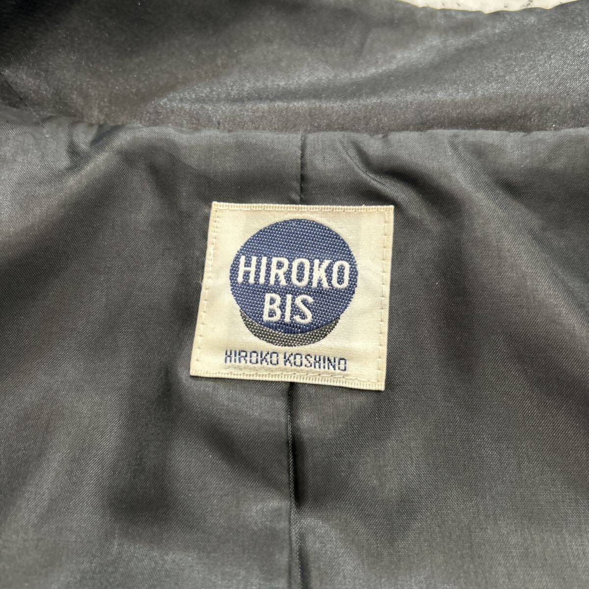 K @ 洗礼されたデザイン '着心地抜群' HIROKO BIS ヒロコビス HIROKO KOSHINO ベロア ジャケット size9 レディース 上着 アウター BLACK_画像6