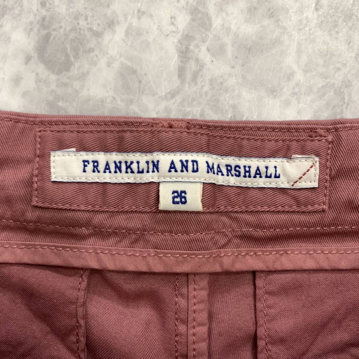 II ▼ 未使用 / 洗練されたデザイン!! 'イタリア製' FRANKLIN&MARSHALL フランクリン＆マーシャル ストレッチ スラックスパンツ size:26_画像7