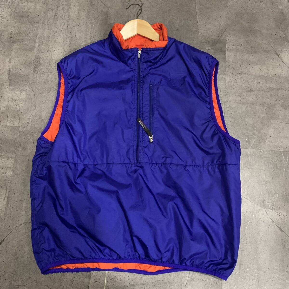 OO ▼ 都会のアウトドアウェア '着心地抜群' patagonia パタゴニア ハーフジップ ベスト size:L メンズ アウター BLUE _画像2