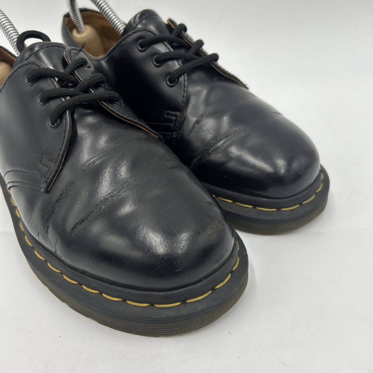 I @ 履き心地抜群 '人気 イエローステッチ' Dr.Martens ドクターマーチン LEATHER 3EYE レザー シューズ 革靴 UK5 24cm レディース 婦人靴の画像4