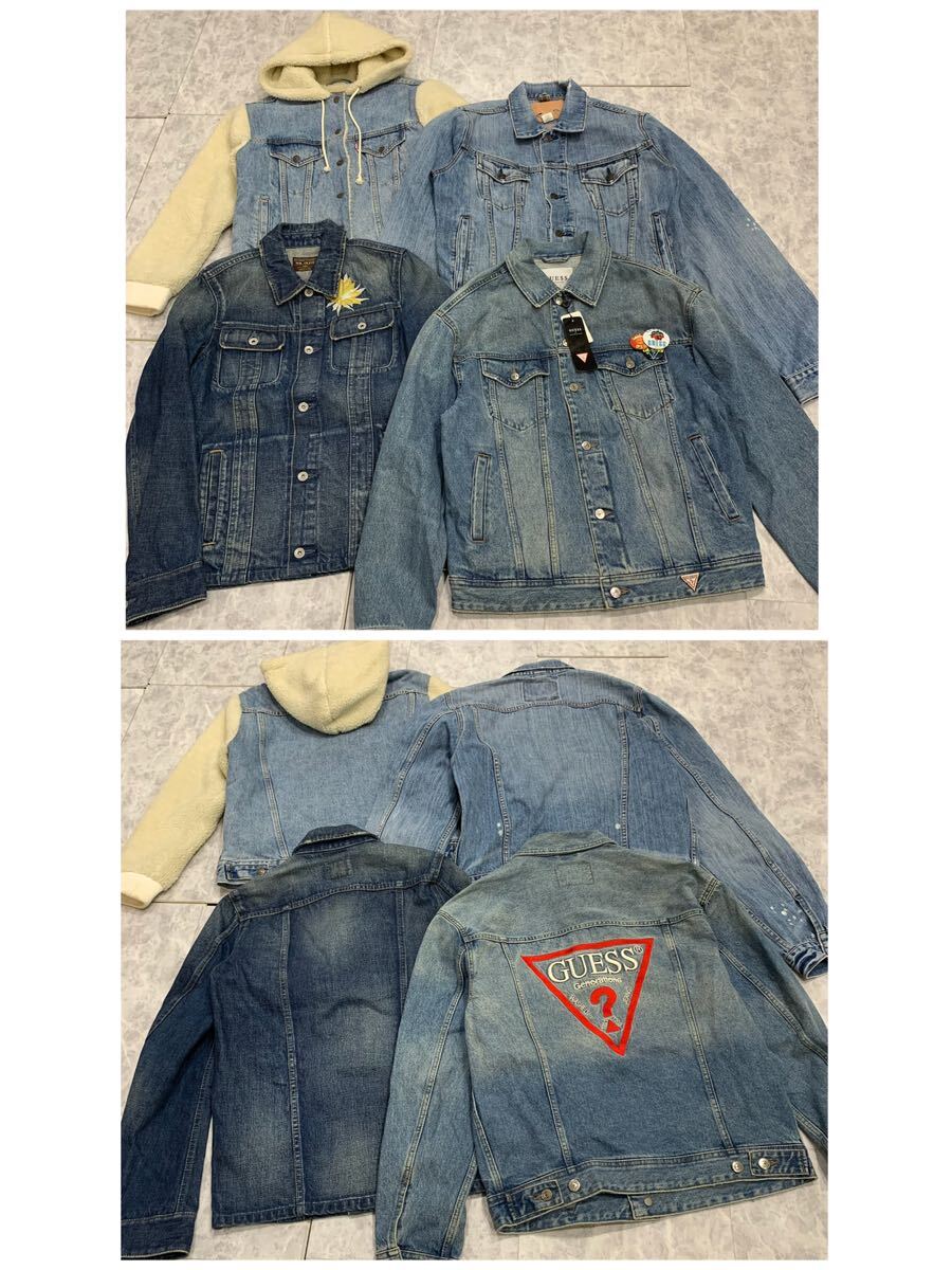 1円~ ▼ まとめ売り!! '豪華23点セット' LEVI’S/TOMMYHILFIGER/Abercrombie&Fitch デニムジャケット トレーナー メンズ レディース 卸売り_画像4