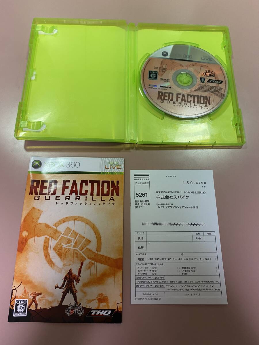 Xbox360★レッドファクション ゲリラ★used☆Red faction Guerrilla☆import Japan JP_画像2