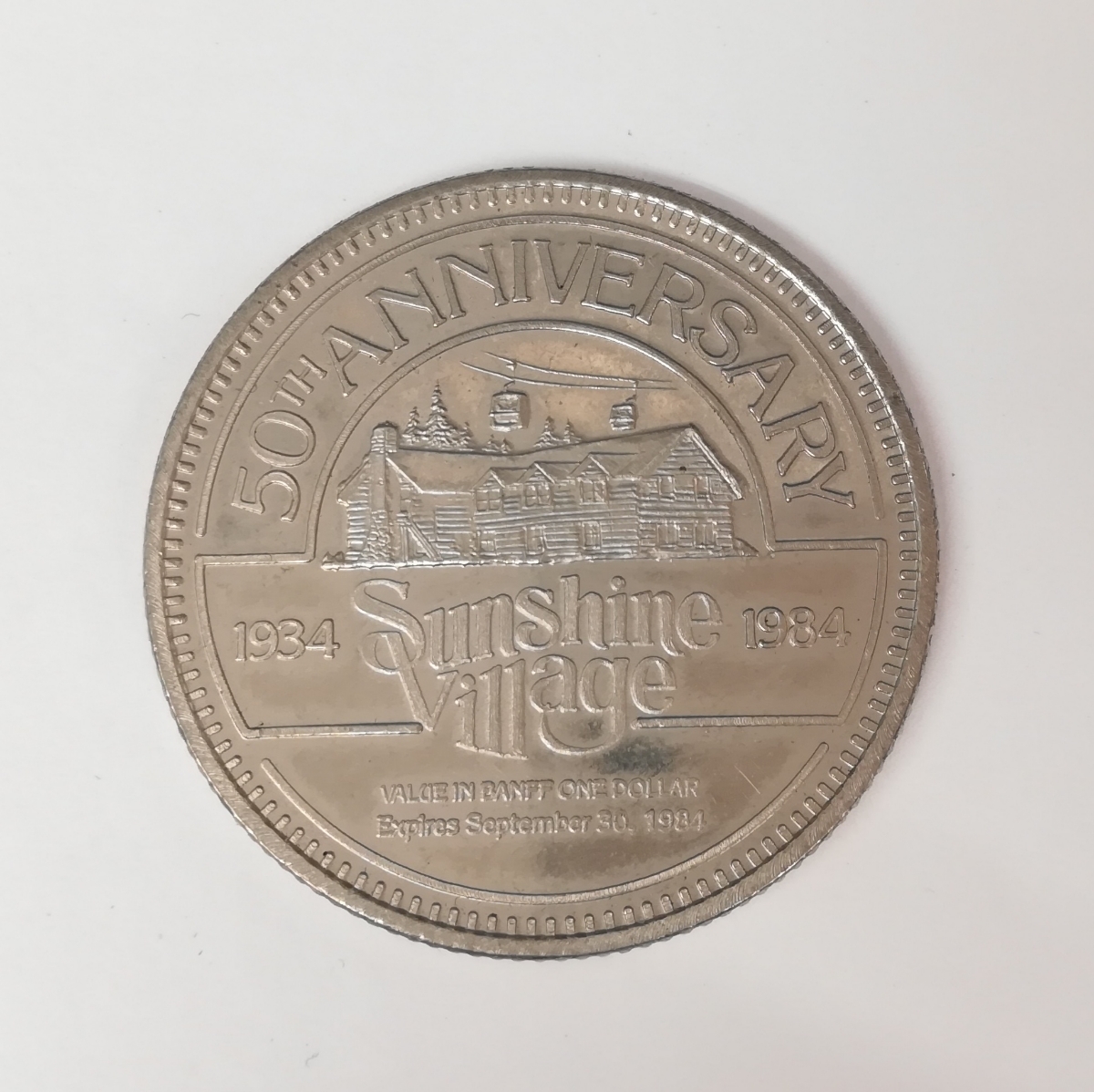 外国硬貨　カナダ記念メダル　sunshine village 50周年記念メダル　管理1008sk_画像1
