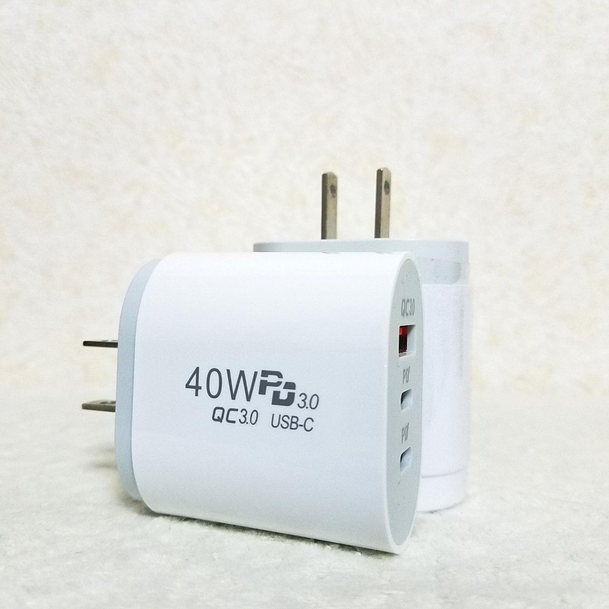 40W PD充電器 急速充電器★iPhone★Android★PD20w×2★1年保証