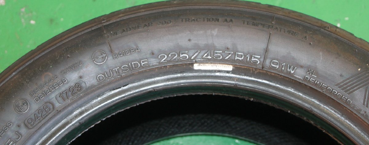 中古タイヤ 225/45R15 NANKANG CR-S ナンカン　2本セット　_画像5