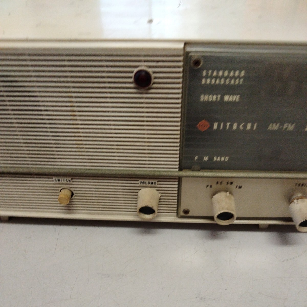 日立 HITACHI 真空管ラジオ F-632 真空管 現状品の画像5
