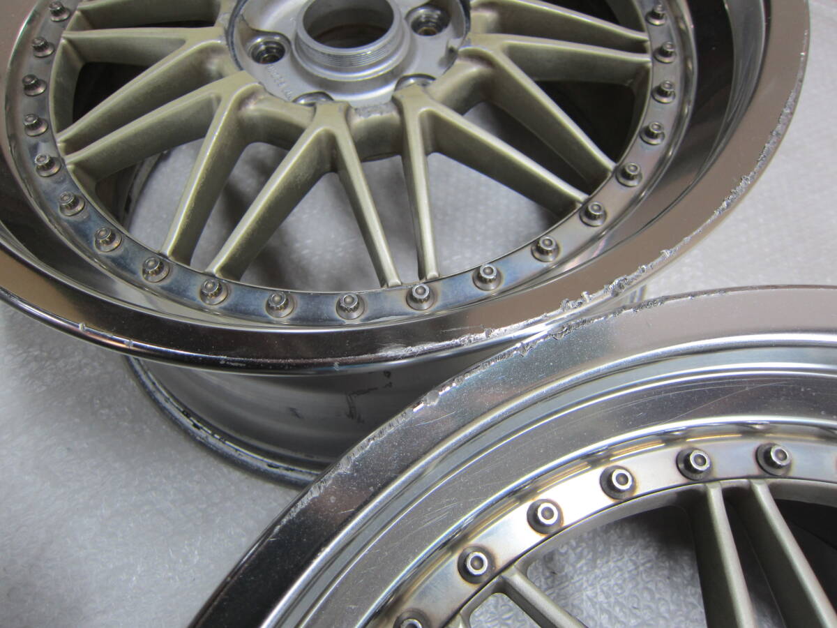 ☆WORK REZAX 18 x 8.5JJ +40 / 18 x 9.5JJ +45 ハブ径73mm PCD114.3 x 5H ワーク レザックス 希少 中古☆_画像3