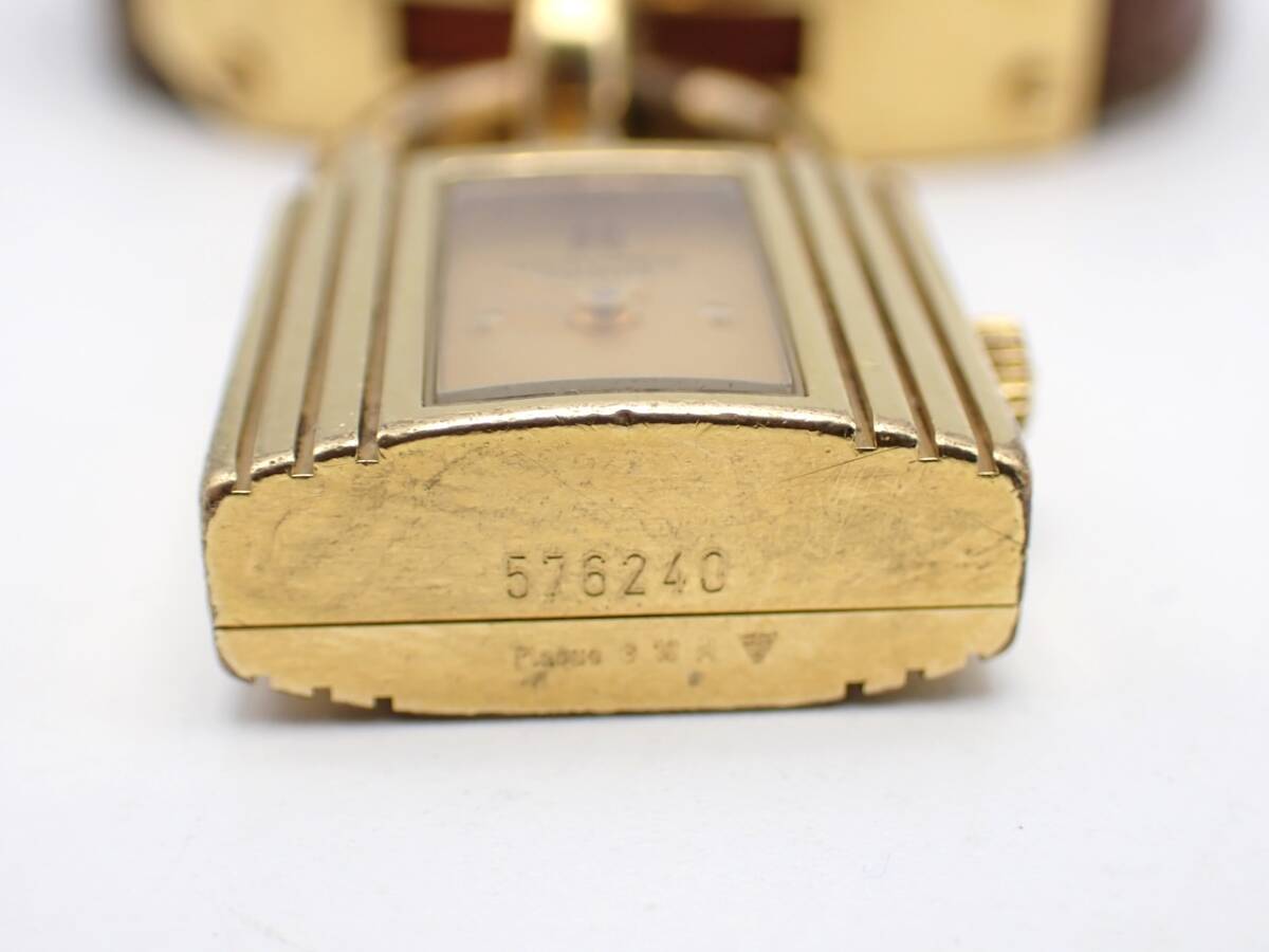 1円～☆HERMES エルメス QZ レディース腕時計 ケリーウォッチ 576240 ゴールドカラー ゴールド文字盤/N063418の画像6