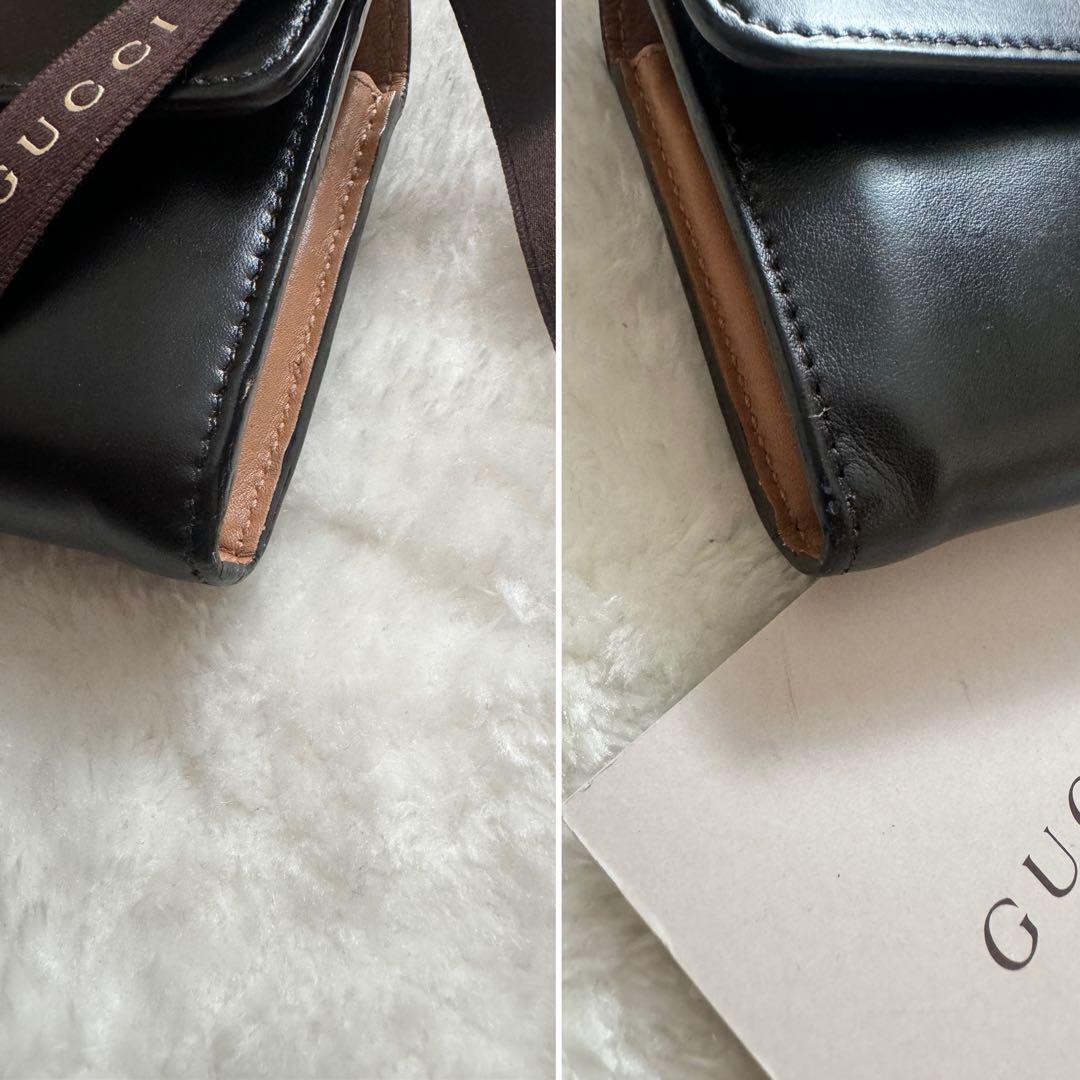 【美品】 61 GUCCI グッチ 2つ折り 長財布_画像2