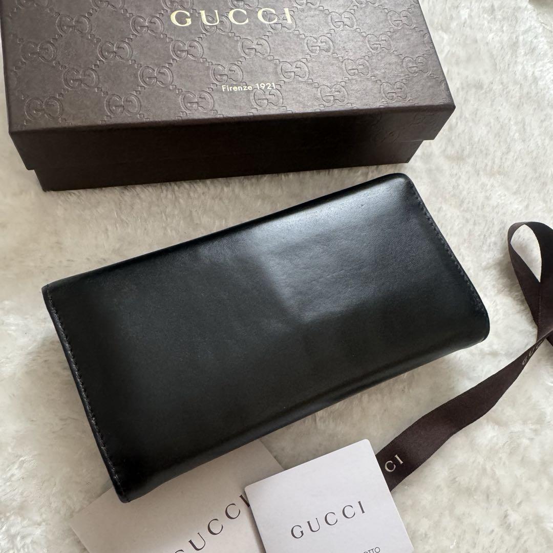 【美品】 61 GUCCI グッチ 2つ折り 長財布