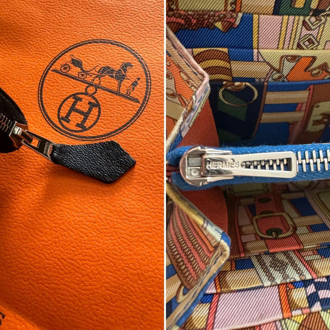 【美品】 69 HERMES エルメス アザップ シルクイン 長財布_画像6