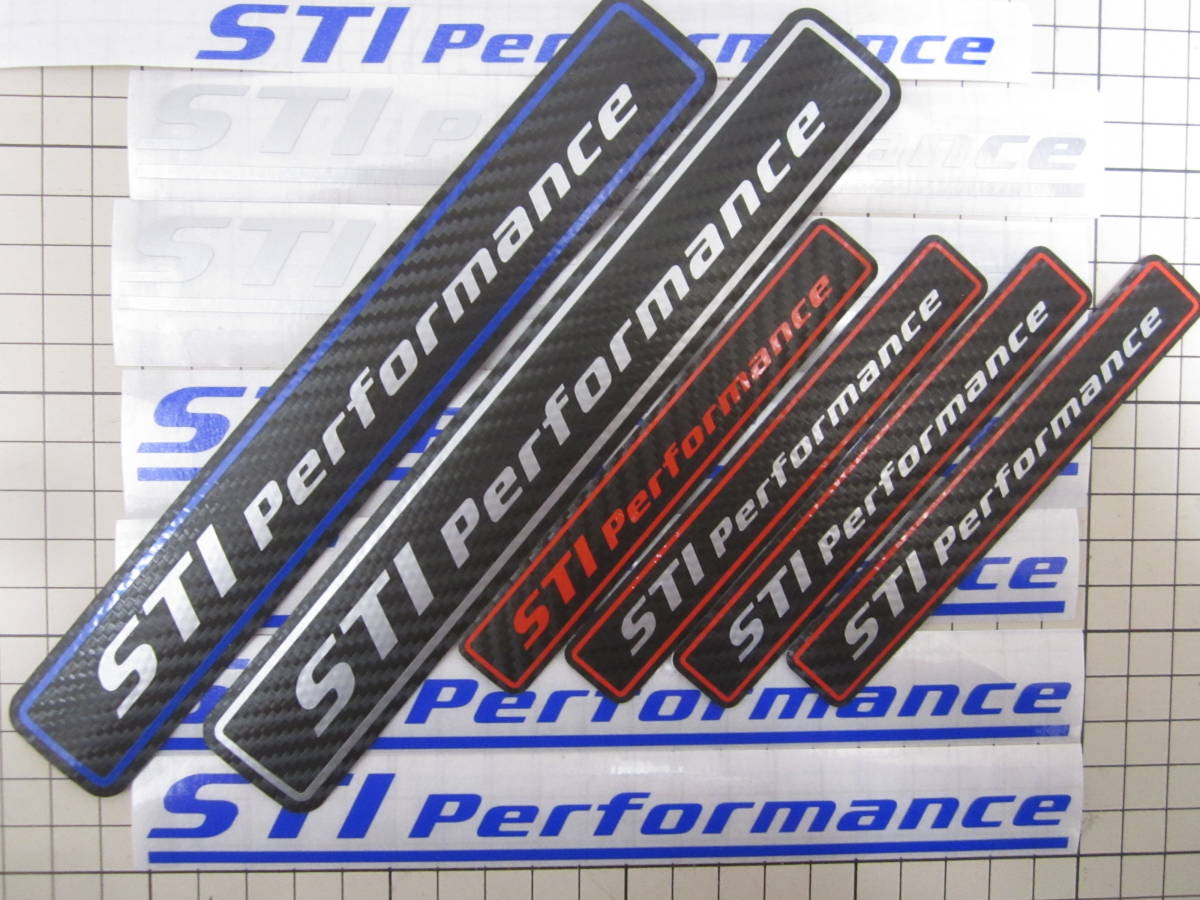 STI Performance エンブレム ステッカー オーナメント　横約118ｍｍ 1080-CF12　3M　カーボンFブラック使用　スバル　SUBARU BT_画像8